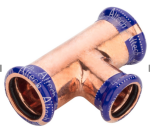 Puristus T-supistusyhde Cu Altech M-Press 22x12x22