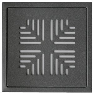 RST-LAATTA TÄHKÄ 197X197X4 *TÄPLÄ ANTRASIITTI* DESIGN