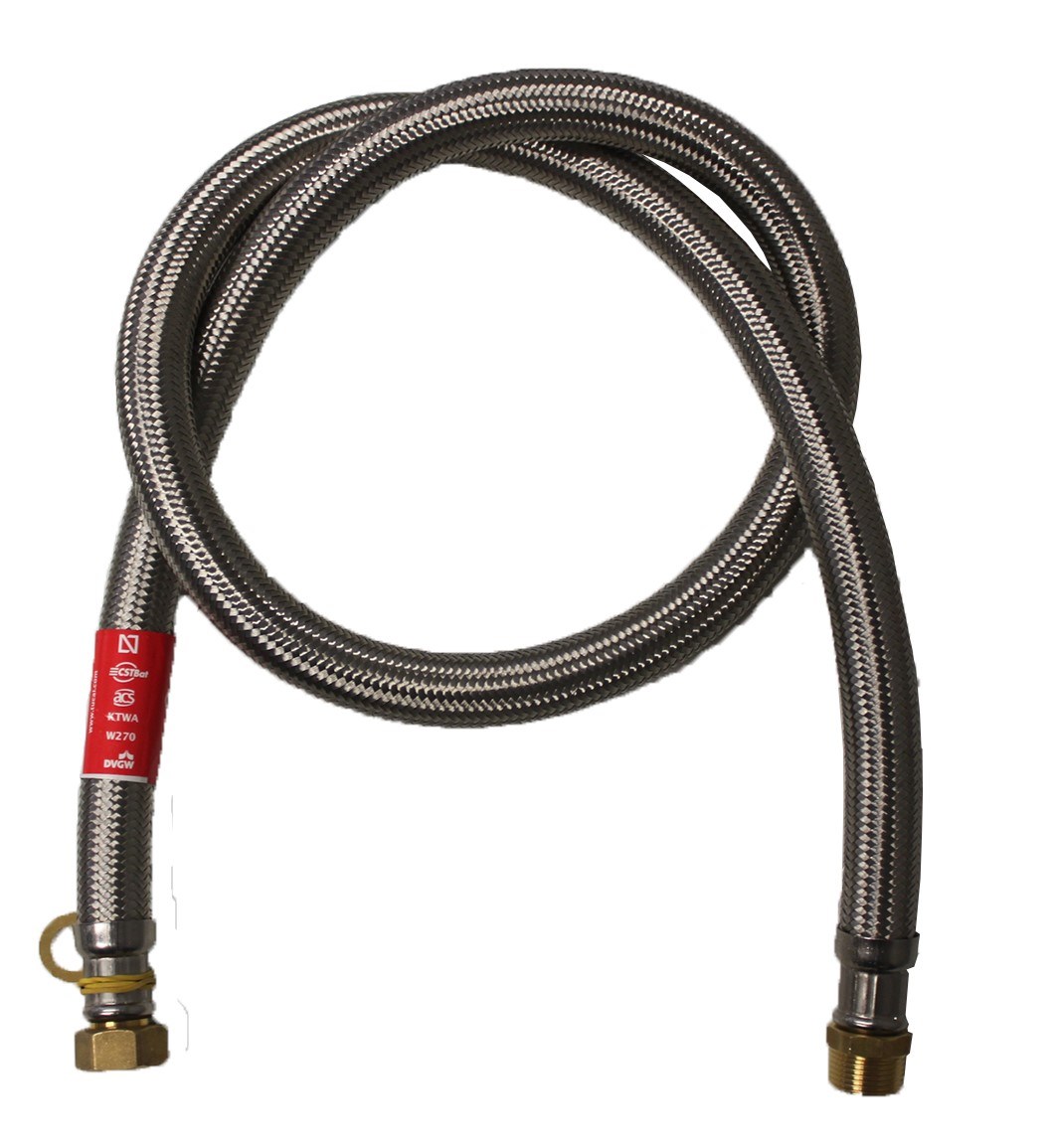 KYTKENTÄLETKU 1500mm RST O2B UUSI DN19 SK 3/4" x SK 3/4" (happidif.)