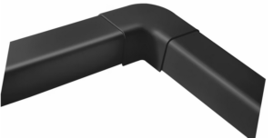 ASENNUSKANAVA ARTIPLASTIC 80X60 KULMA MUSTA