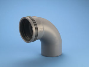 Kulmayhde 88,5° PP Wavin Wafix DN 110x88,5 pyöristetty