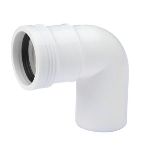 Kulmayhde 88,5° PP Wavin Wafix DN 32x88,5 valkoinen DA