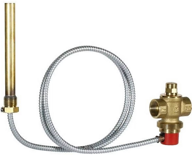 YLILÄMPÖVAROVENTTIIL HONEYWELL 3/4 SK AUKI 95C PUTKI 1,3m