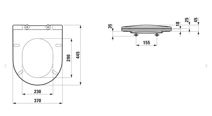 WC-ISTUINKANSI LAUFEN PRO DESIGN VALK. SC/QR KOVA - Image 2