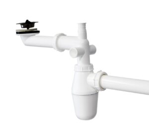 MUOV.VESILUKKO 32 mm VALK. TILAASÄÄSTÄVÄ 	LATTIAPUTKELLA POP-UP VENTTILILLÄ + MUOTOTIIVISTE